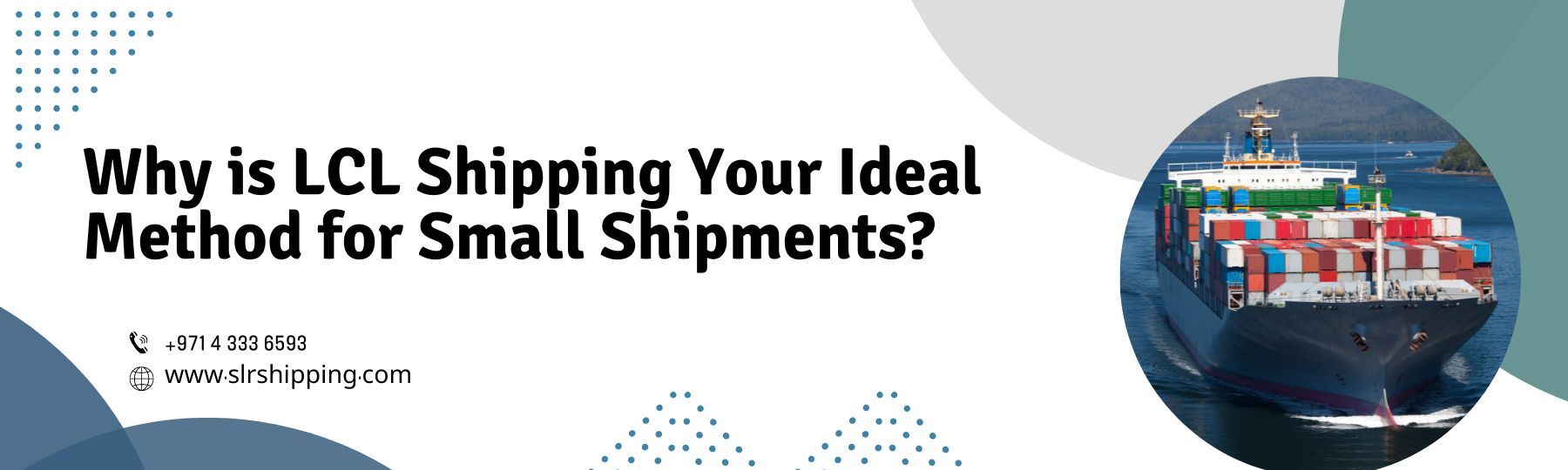 How do LCL Services Help Shippers in Sending Low-Volume Goods?